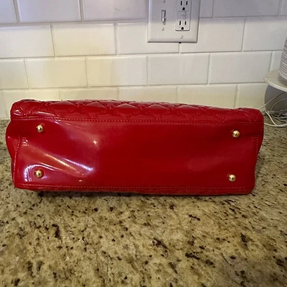 Rioni THE ZOEY TOTE Red Patent Leather Handbag LU-2233M/R - Picture 8 of 15